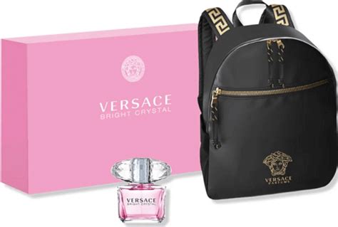 versace bright crystal backpack set